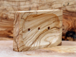 Seifenschale aus Olivenholz eckig